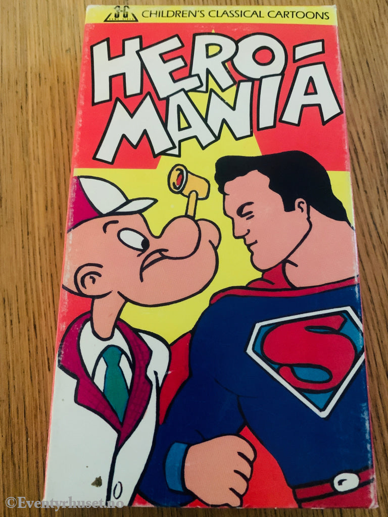 Hero-Mania (Children’s Classical Cartoons) 1985 .VHS slipcase.