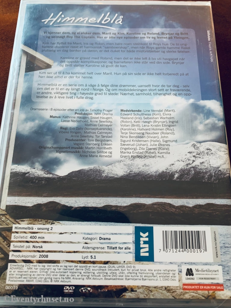 Himmelblå - Sesong 2 (Nrk). Dvd. Ny I Plast! Dvd