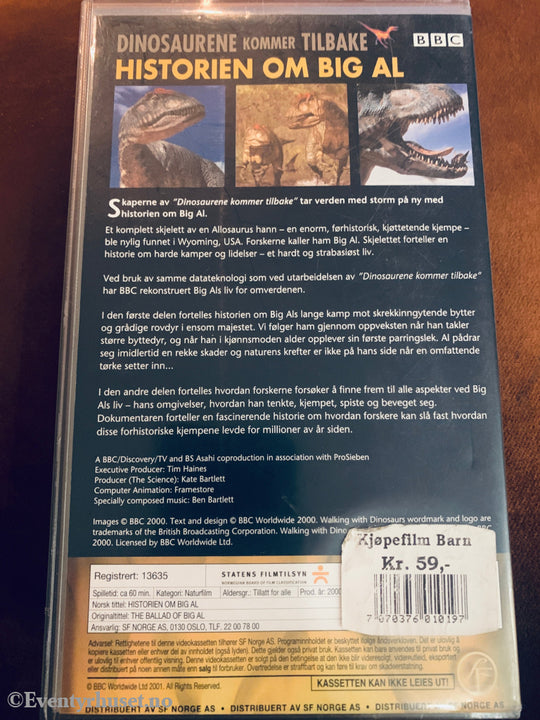 Historien om Big Al. VHS.