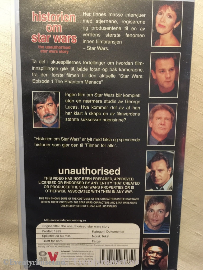 Historien Om Star Wars. 1999. Vhs. Vhs