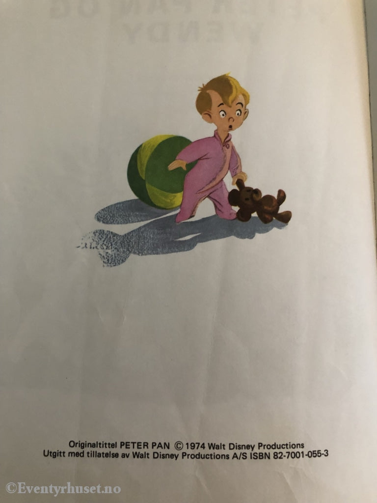 Walt Disney. 1974. Peter Pan Og Wendy. Fortelling