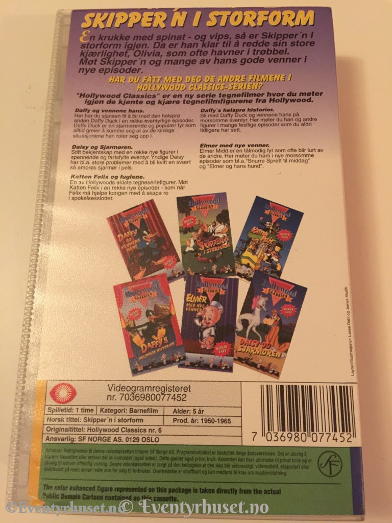 Hollywood Classics. Skippern I Storform. 1950-65. Vhs. Vhs