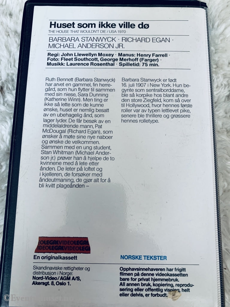 Huset Som Ikke Vil Dø. 1970. Beta Film.
