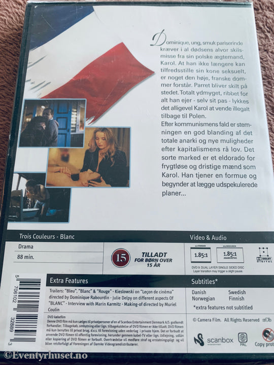 Hvit (Trois Couleurs: Blanc) (1994). DVD. Ny i plast!