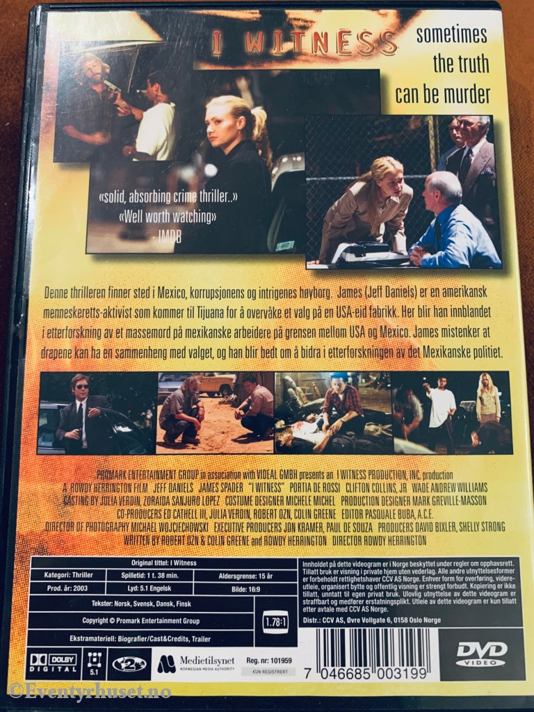 I Witness. 2003. Dvd. Dvd
