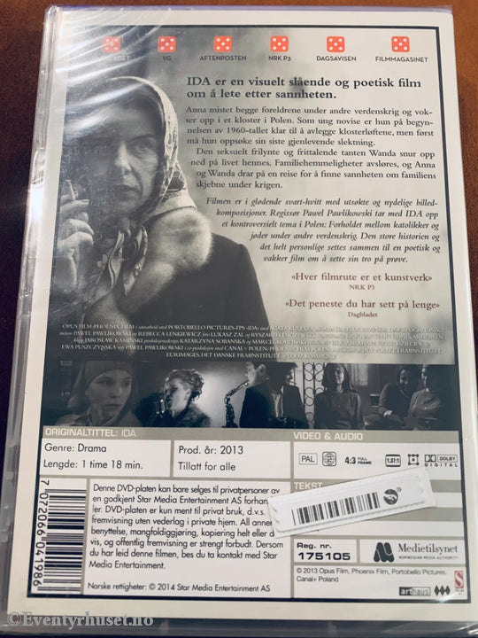Ida. 2013. Dvd. Ny I Plast! Dvd