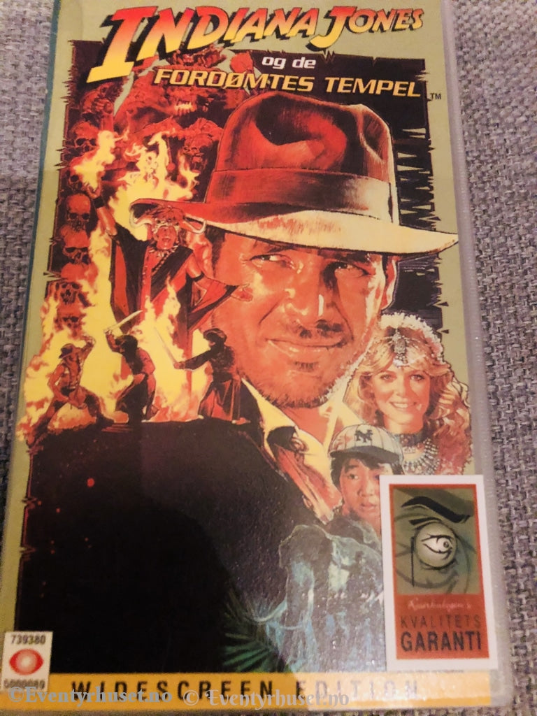 Indiana Jones Og De Fordømtes Tempel. 1984. Vhs. Vhs