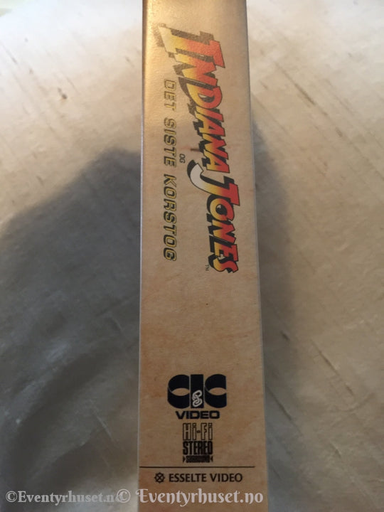 Indiana Jones Og Det Siste Korstog. 1989. Vhs. Vhs