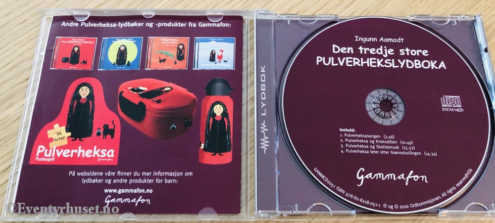 Ingunn Aamodt. 2010. Den Tredje Store Pulverhekslydboka. Lydbok På Cd.