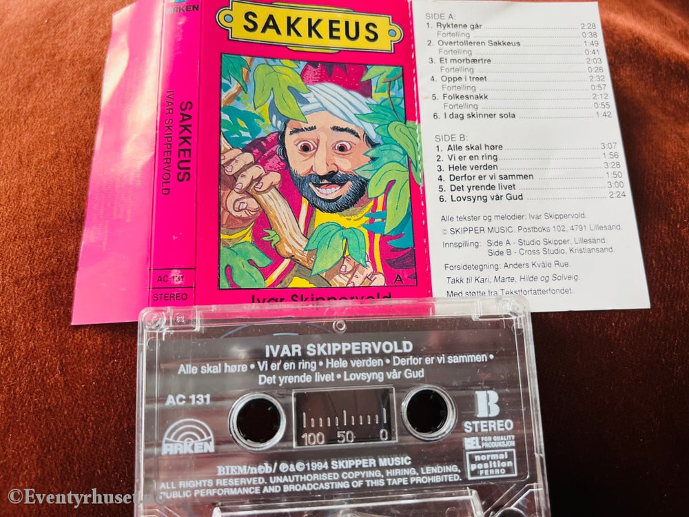 Ivar Skippervold. 1994. Sakkeus. Kassett. Kassettbok