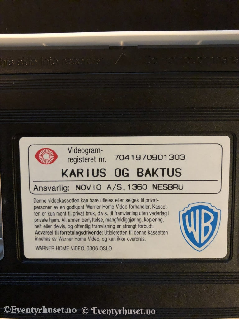 Ivo Caprinos Beste. Karius Og Baktus Med Mer. Vhs. Vhs