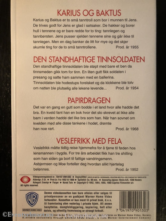 Ivo Caprinos Beste. Karius Og Baktus Med Mer. Vhs. Vhs