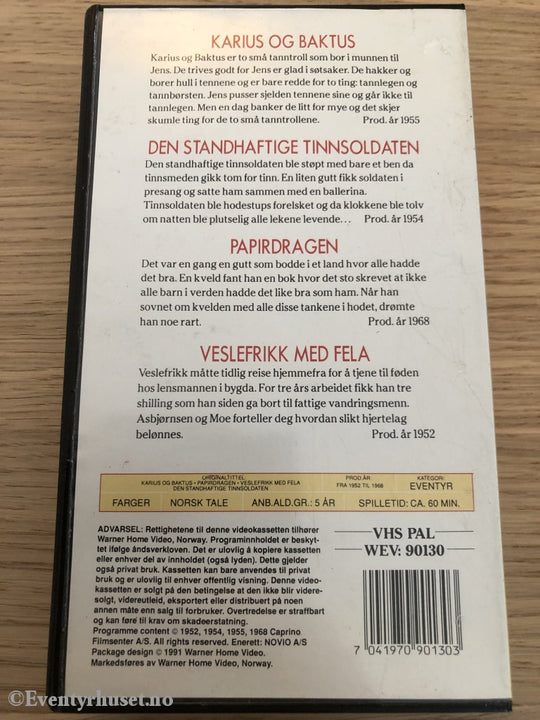 Ivo Caprinos Beste. Karius Og Baktus Mm. Vhs. Vhs