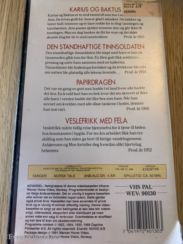 Ivo Caprinos Beste. Karius Og Baktus Mm. Vhs. Vhs