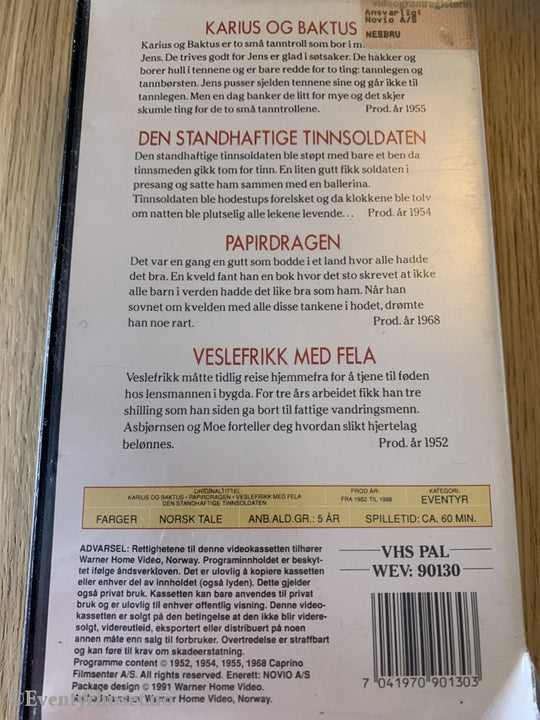 Ivo Caprinos Beste. Karius Og Baktus Mm. Vhs. Vhs