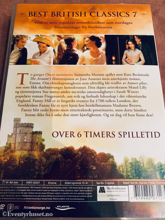 Jane Austen. Emma. DVD samleboks. / John Cleland. Fanny Hill. DVD samleboks. / Sarah Waters. Fingersmith. DVD samleboks.