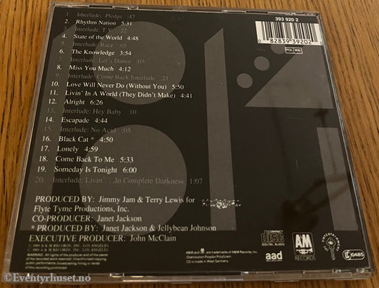 Janet Jackson. 1989. Rhythm Nation 1814. CD.