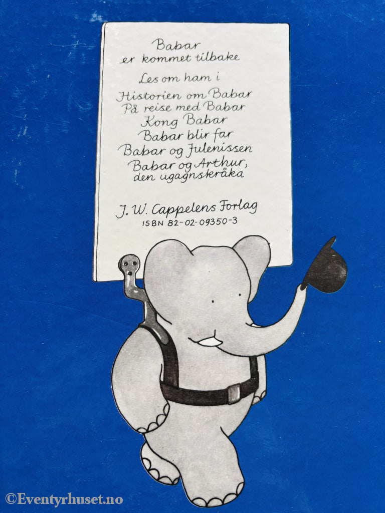Jean de Brunhoff. På reise med Babar. 1932. Barnebok.