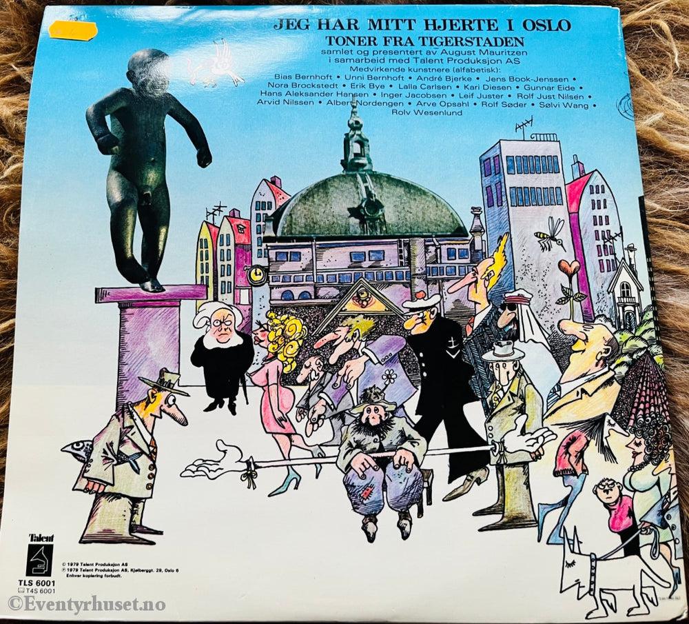 Jeg Har Mitt Hjerte I Oslo. Tegninger Av Thore Hansen. 1979. Dobbel Lp. Lp Plate