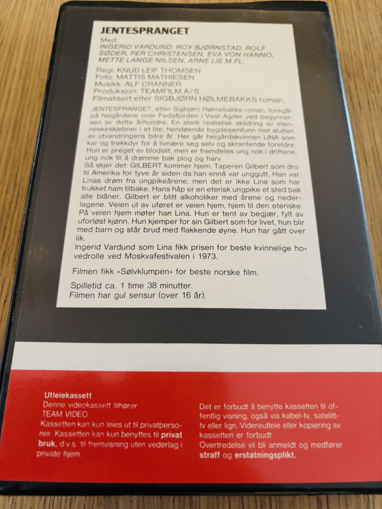 Jentespranget. BETA-film.