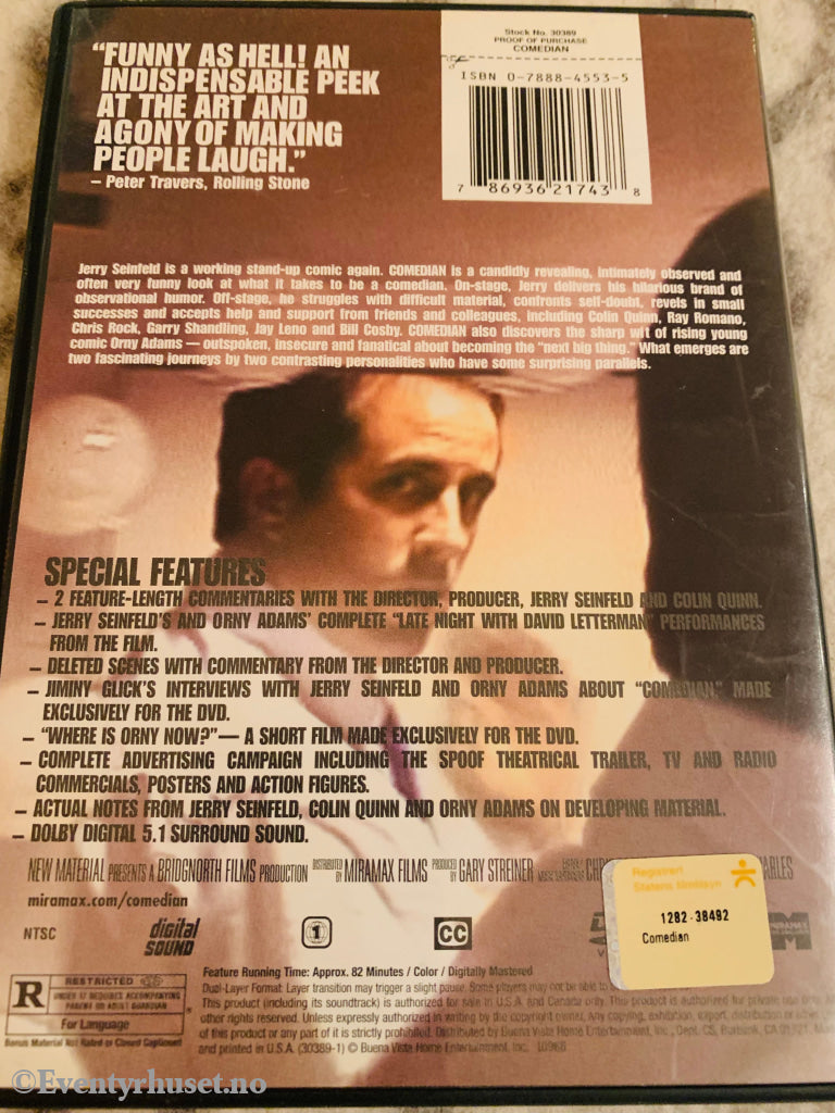 Jerry Seinfeld - Comedian. Dvd. Dvd