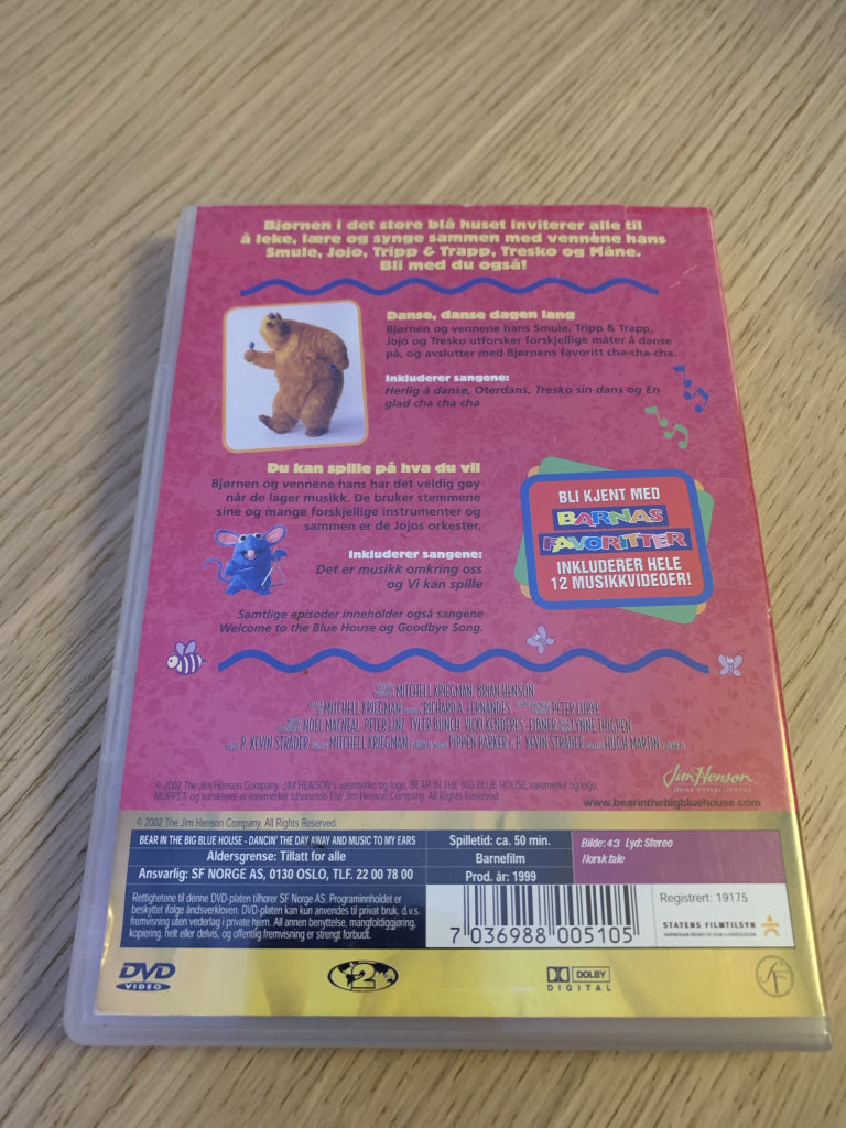 Jim Hensons Bjørnen I Det Store Blå Huset. 1999. La Swinge La Rocknroll. Dvd. Dvd