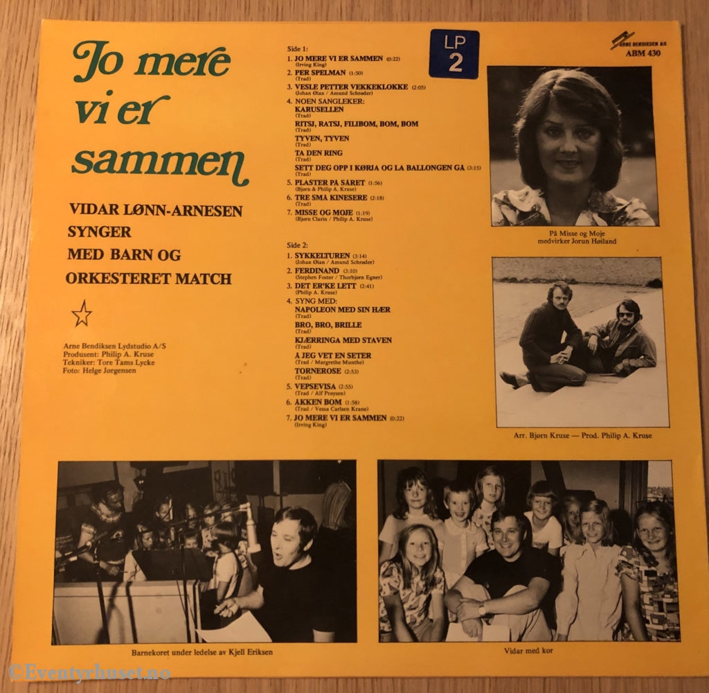 Jo Mere Vi Er Sammen. Vol. 1. 1975. Lp. Lp Plate