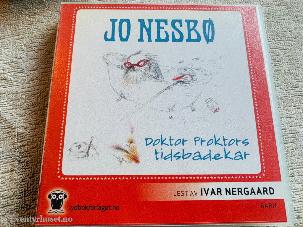 Jo Nesbø. 2008. Doktor Proktors tidsbadekar. Lydbok på CD.