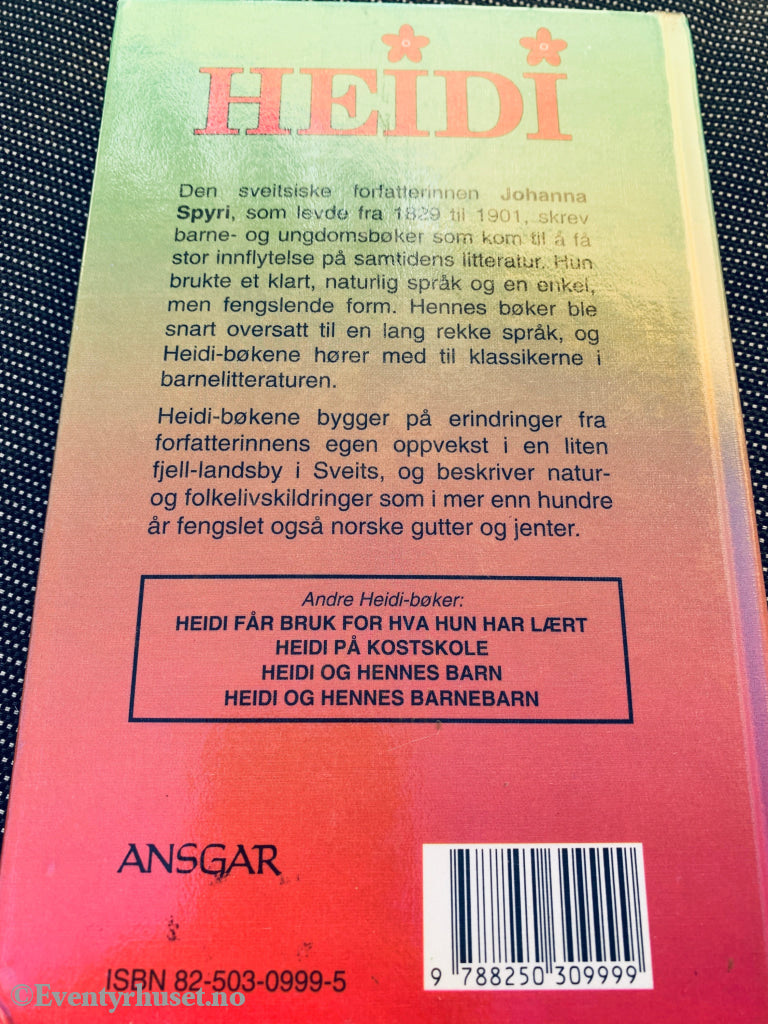 Johanna Spyri. 1992. Heidi. Fortelling