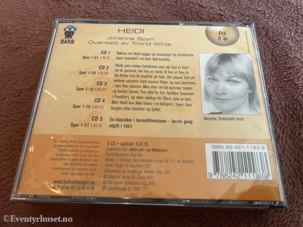 Johanna Spyri. 2004. Heidi. Lydbok på CD.
