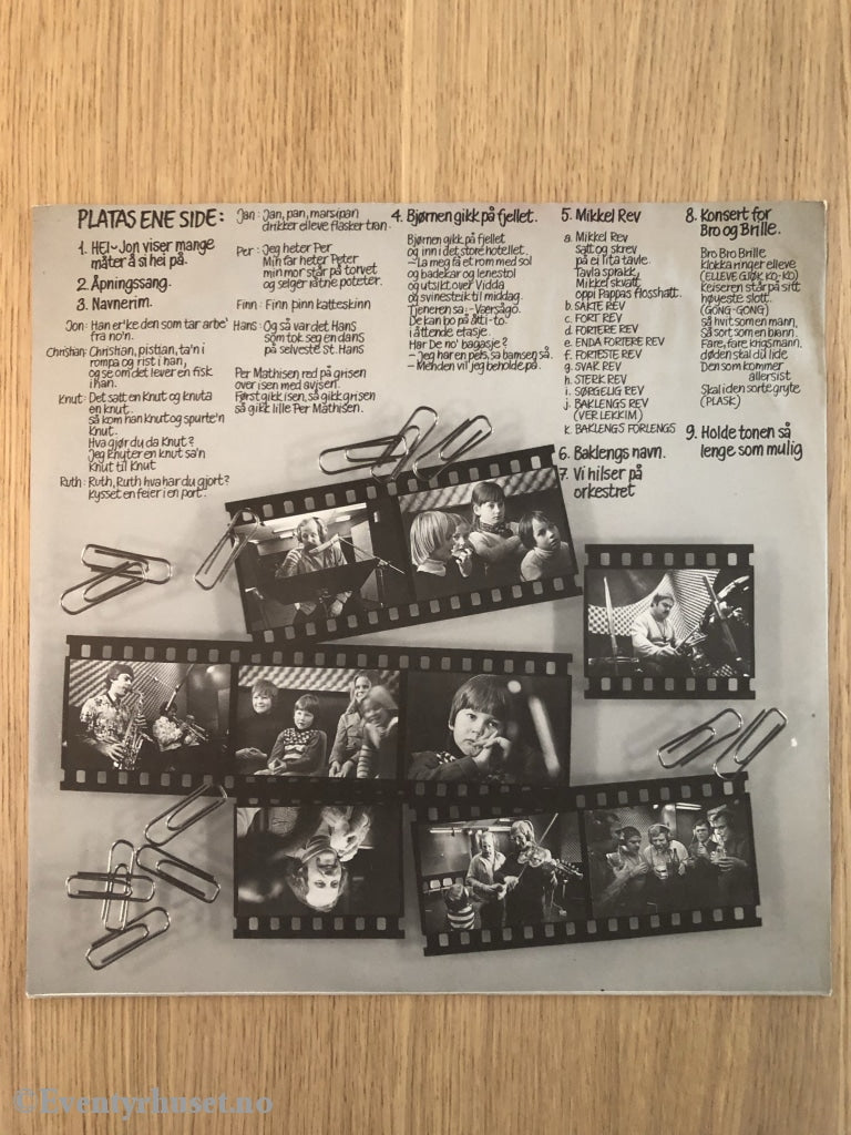 Jon Skolmen + Barn = Sant. 1977. Lp. Fortsatt I Delvis Plast. Lp Plate