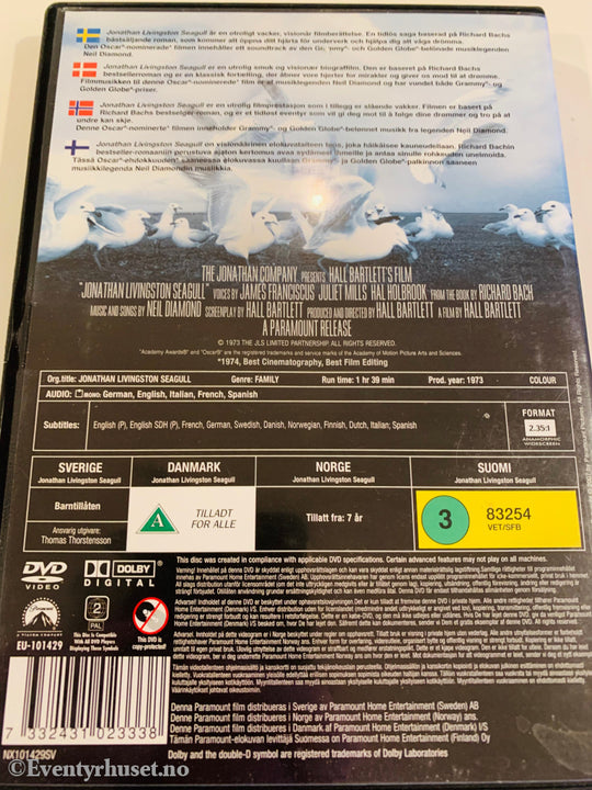Jonathan Livingston - Seagull. 1973. Dvd. Dvd