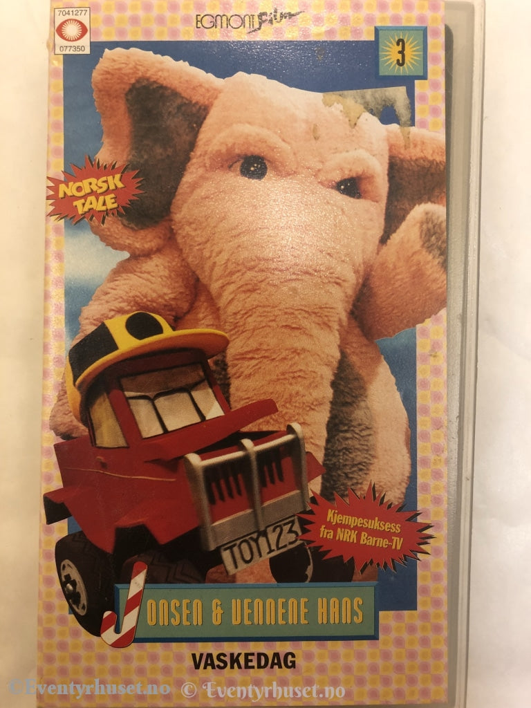 Jonsen Og Vennene Hans. Vaskedag. 1993. Vhs. Vhs
