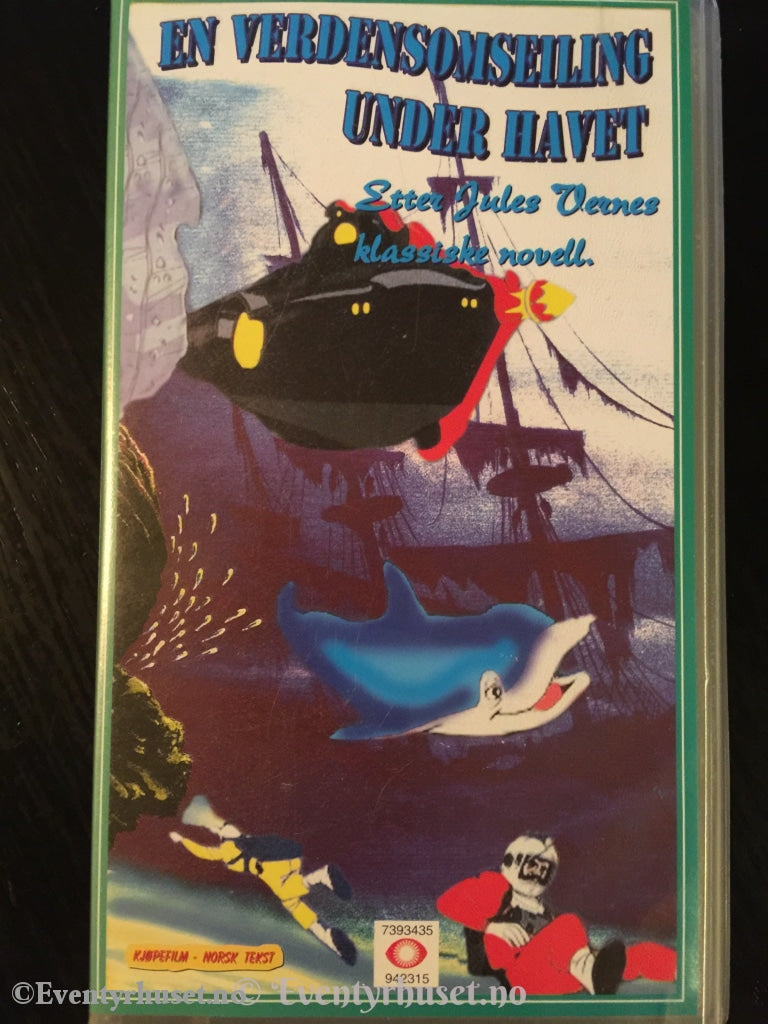 Jules Verne. 1995. En Verdensomseiling Under Havet. Vhs. Vhs