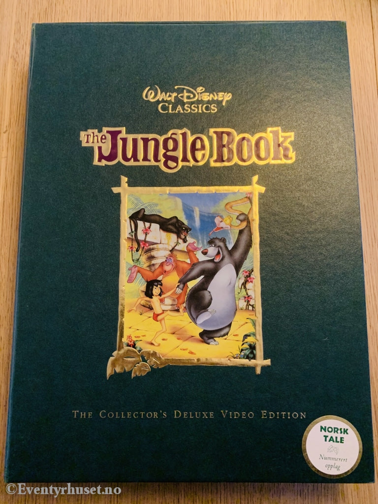 Jungelboken - Deluxe Samleboks. Nummerert Opplag! Vhs Cd Bok Tegninger Mm.