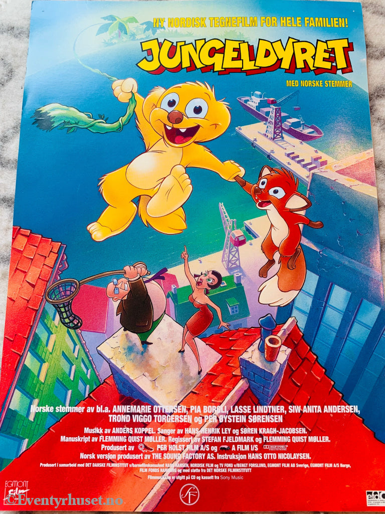 Jungeldyret. Vaskeseddel. Vaskeseddel/Brosjyre