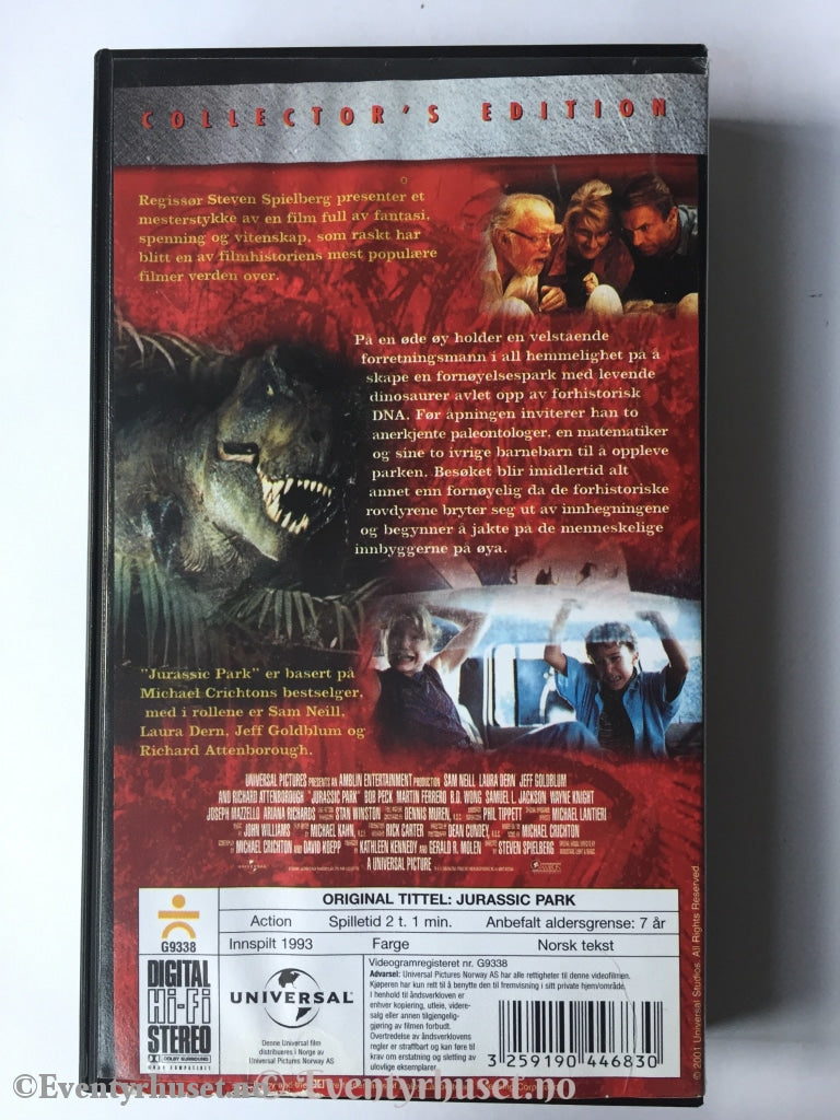 Jurassic Park. 1993. Vhs. Vhs