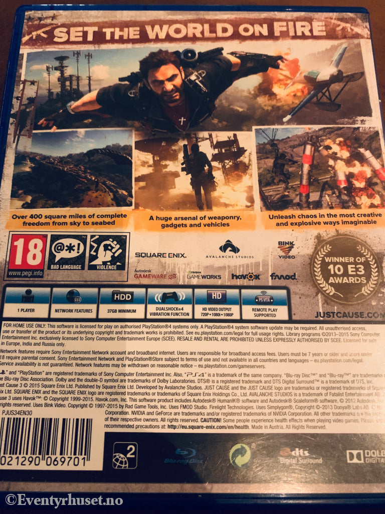 Just Cause 3. Playstation PS4-spill.