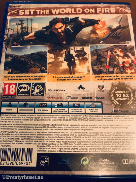Just Cause 3. Playstation PS4-spill.