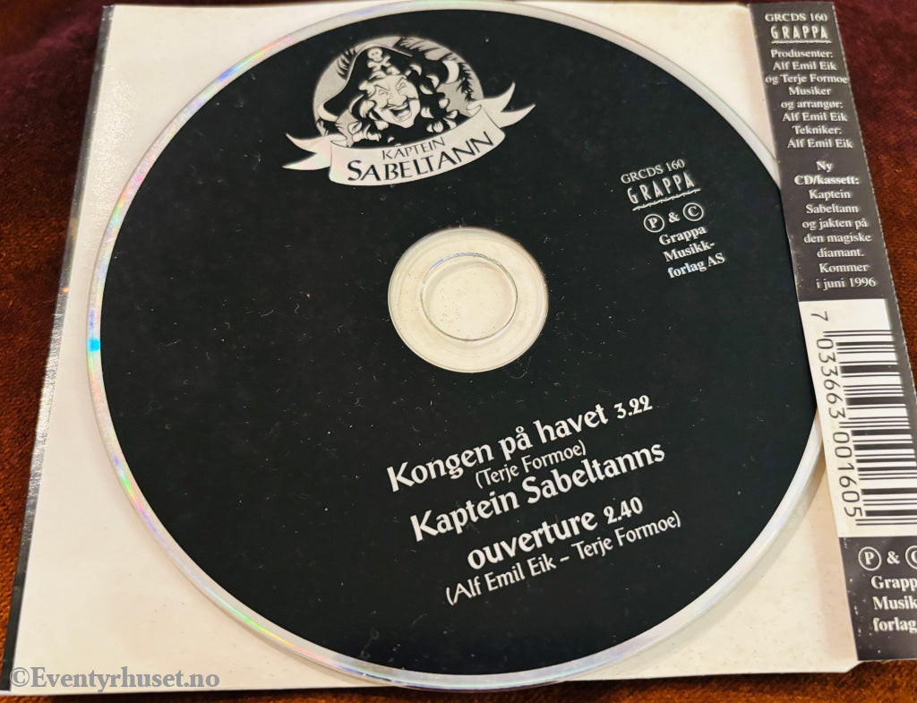 Kaptein Sabeltann og Marco - Kongen på havet. Kaptein Sabeltanns ouverture. CD.