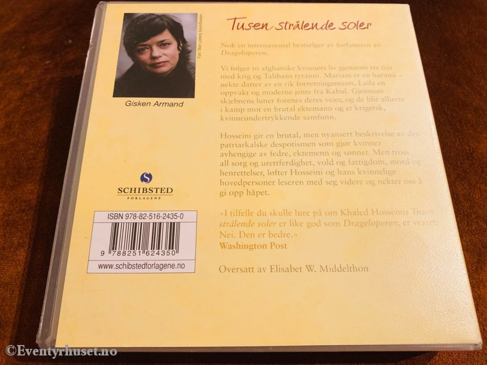 Khaled Hosseini. Tusen Strålende Soler. Lydbok På Cd.