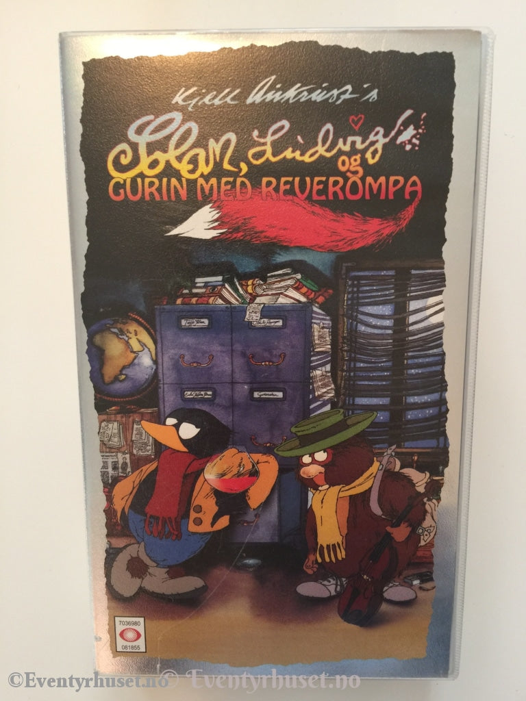 Kjell Aukrust. 1998. Solan, Ludvig og Gurin med reverompa. VHS. –  Eventyrhuset