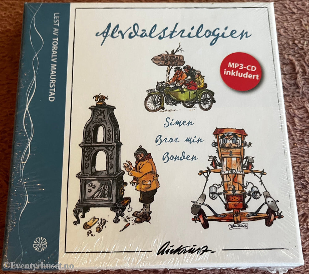 Kjell Aukrust. Alvdalstrioligien. Lydbok på CD. Ny i plast!