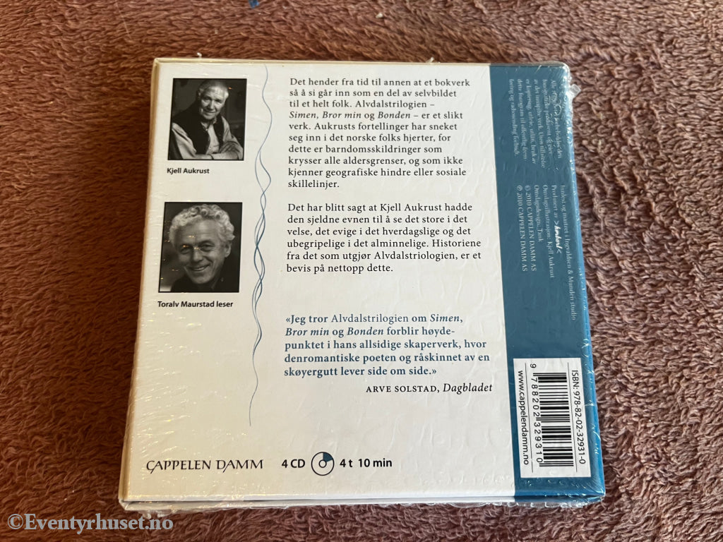 Kjell Aukrust. Alvdalstrioligien. Lydbok på CD. Ny i plast!