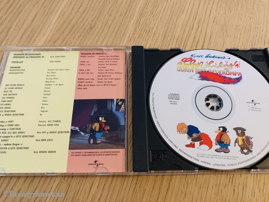 Kjell Aukrusts Solan & Ludvig Og Gurin Med Reverompa. 1998. Lydbok På Cd.