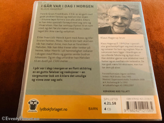 Klaus Hagerup. I går var i dag i morgen. 2000. Lydbok på CD.