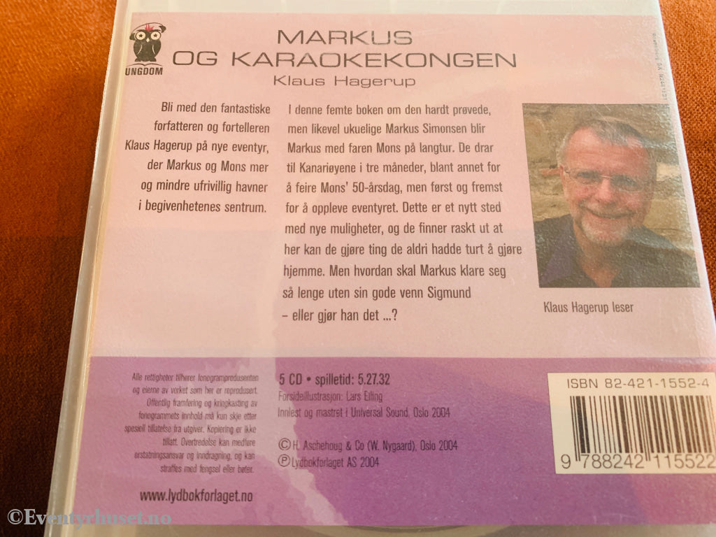 Klaus Hagerup. Markus og Karaoke-kongen. 2004. Lydbok på CD.