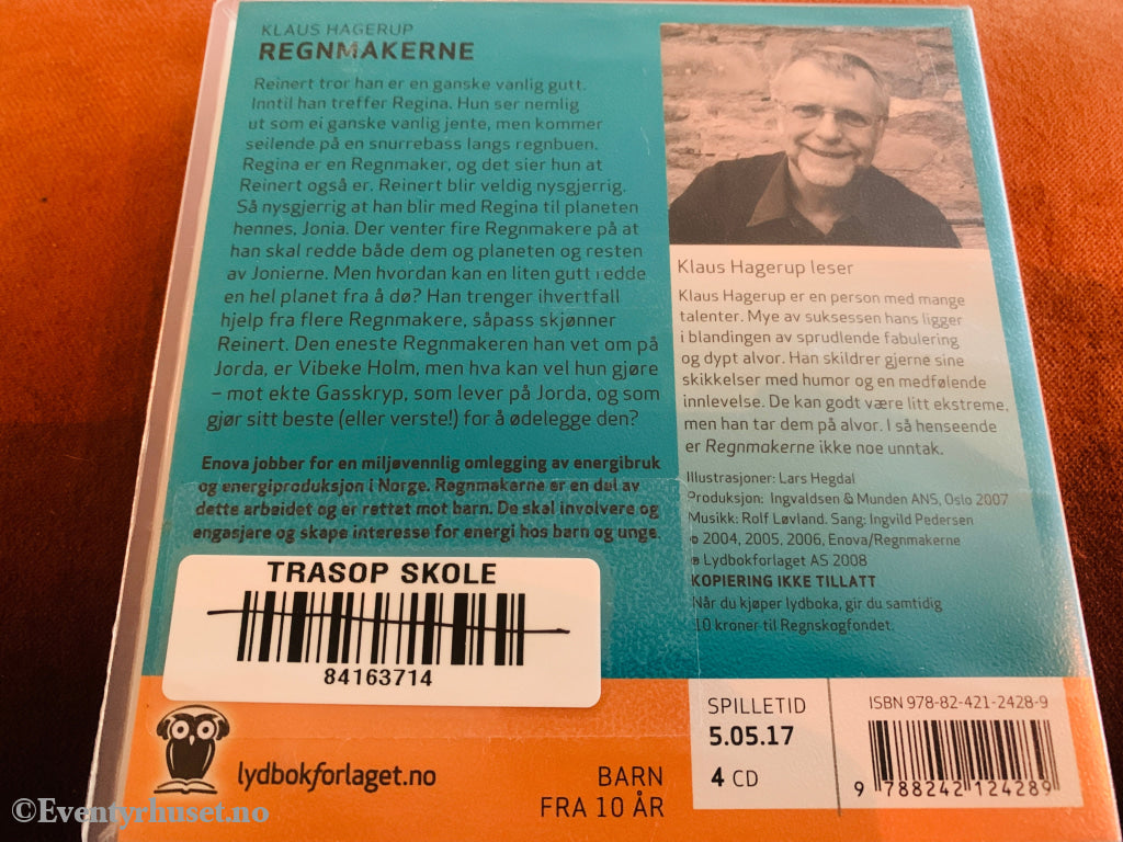 Klaus Hagerup. Regnmakerne. 2003. Lydbok på CD.