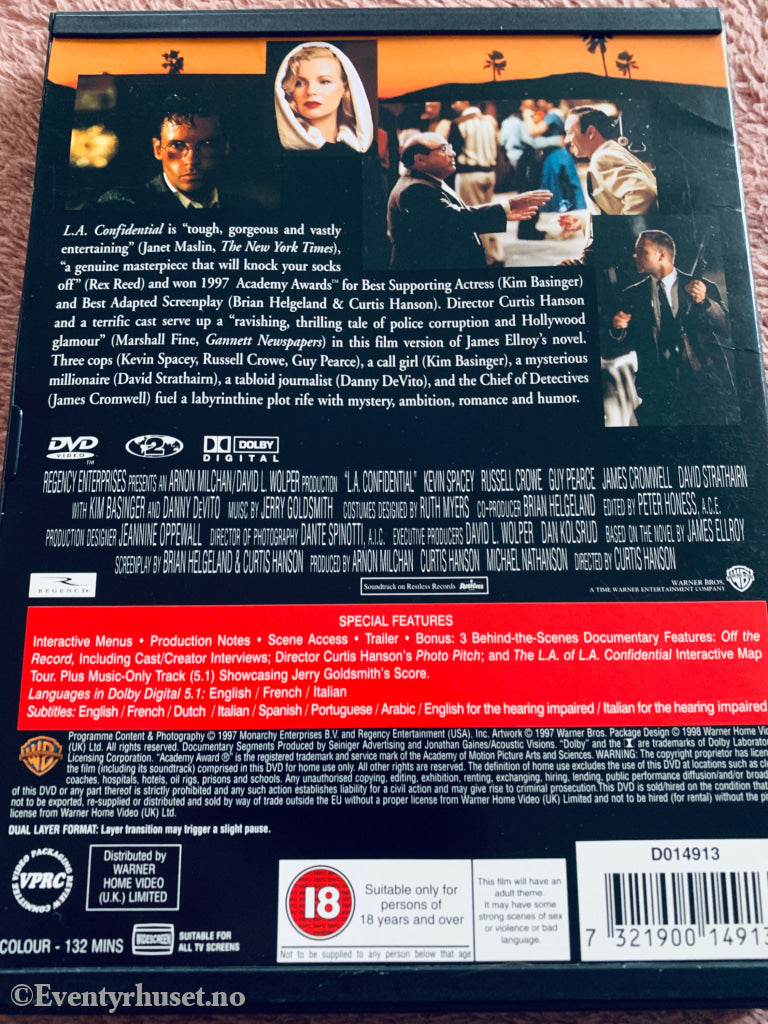 L.A. Confidential (1997). DVD.