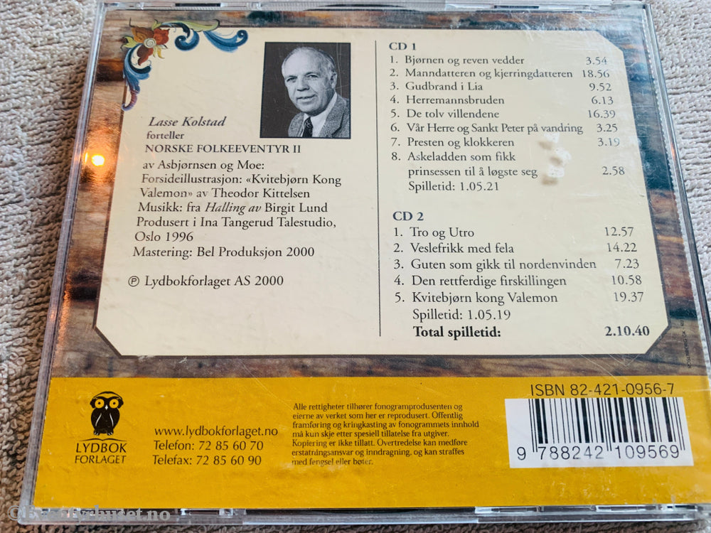 Lasse Kolstad. 1998. Norske folkeeventyr II. Lydbok på CD.